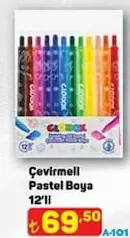 GLOBOX ÇEVİRMELİ PASTEL BOYA 12'Lİ indirimli fiyat GLOBOX ÇEVİRMELİ PASTEL BOYA 12'Lİ fiyat ve kampanya bilgisi